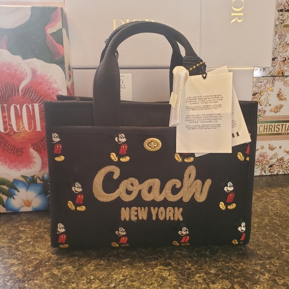 Coach X Disney Mickey Mouse Cargo Tote (Black) - Picture 11 of 16